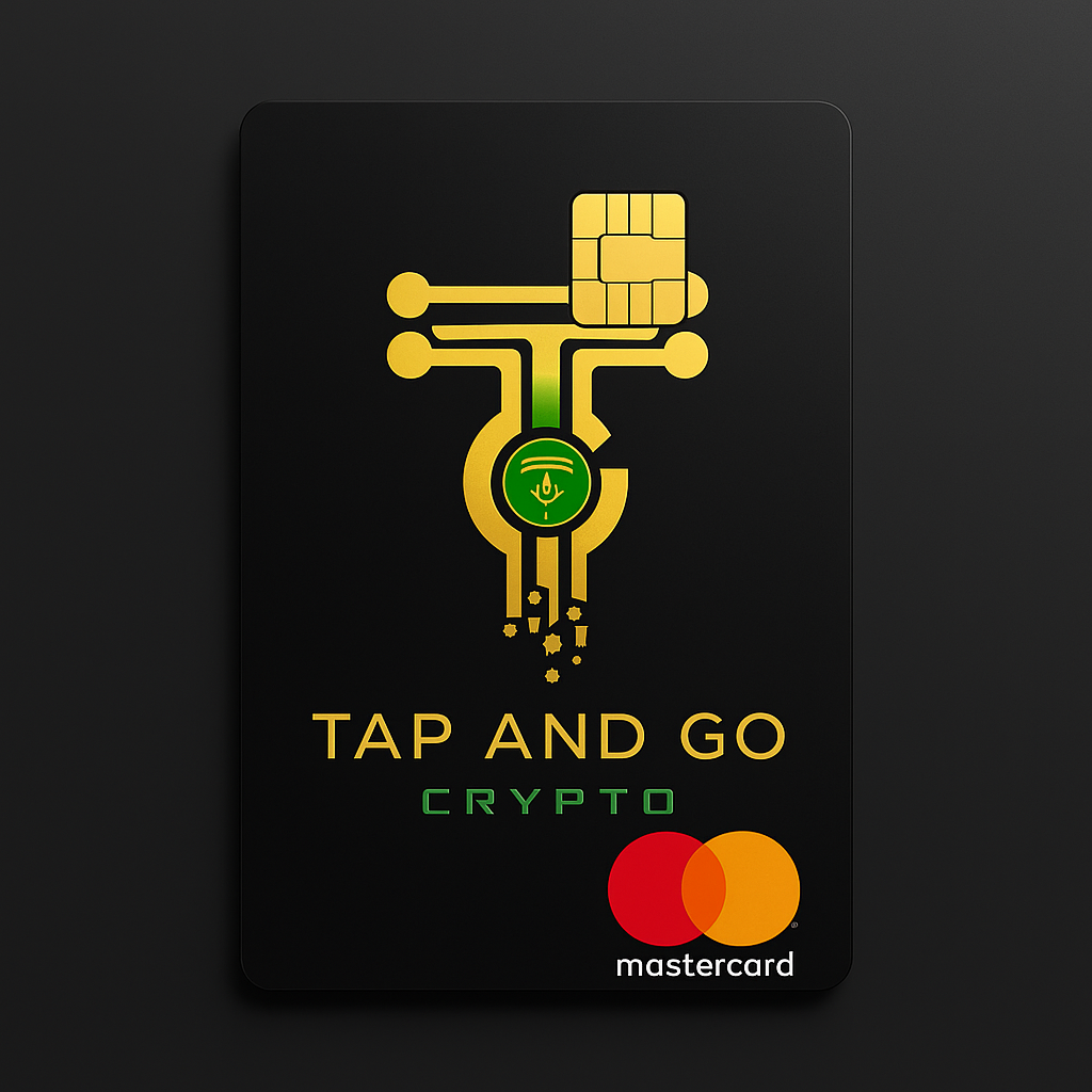 Tap and Go card concept with gold branding